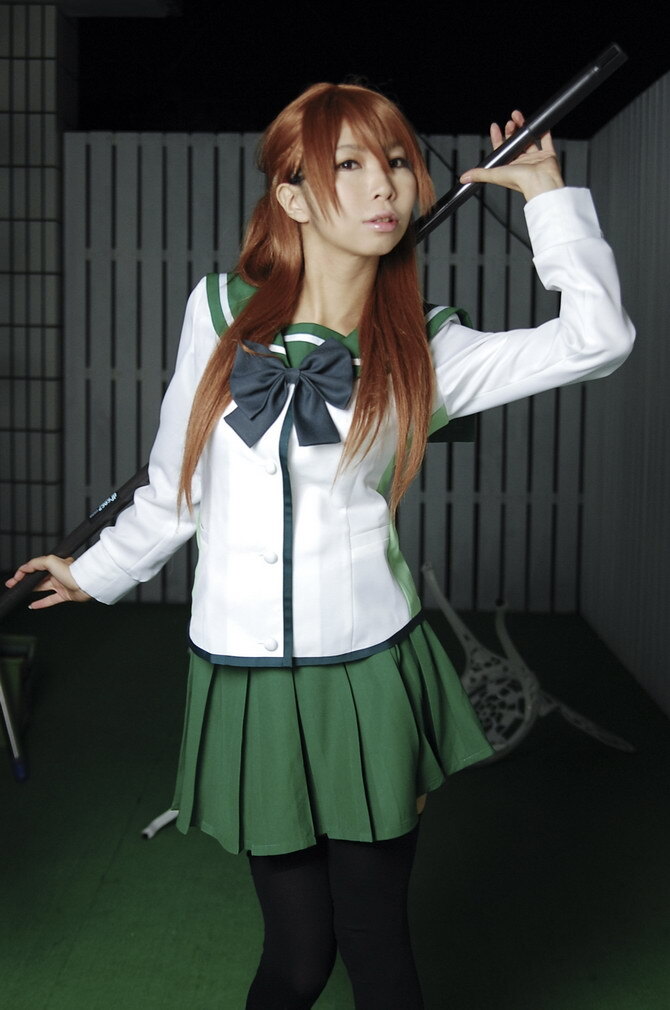 [Cosplay] 2013.04.09  Big boobs Saya Takagi 性感制服诱惑